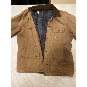 Carhartt Super Dux Blanket Lined Hunting  Relaxed Fit Traditional Coat Size Med
